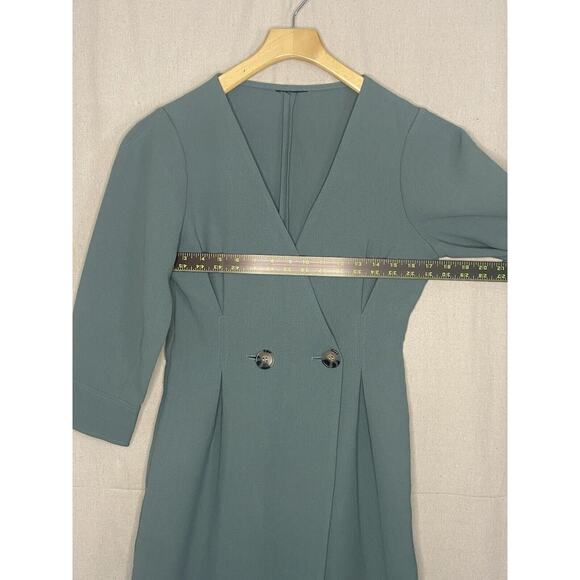 Retro Womens Librarian Chic Secretary Dress Size S Minimalist Sophisticated - Picture 3 of 6